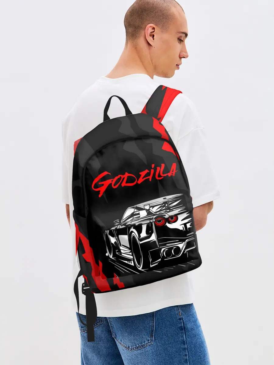 Рюкзак джинсовый / NISSAN GT-R / GODZILLA