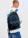 Рюкзак джинсовый / 3D luxury blue 3Д СОТЫ и плиты