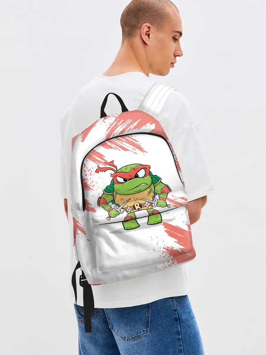 Рюкзак джинсовый / ЧЕРЕПАШКИ НИНДЗЯ - РАФАЭЛЬ
