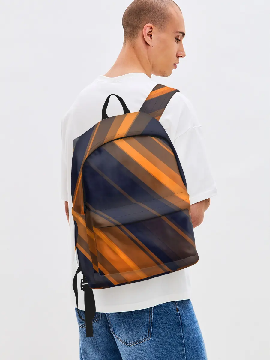 Рюкзак джинсовый / ORANGE Black