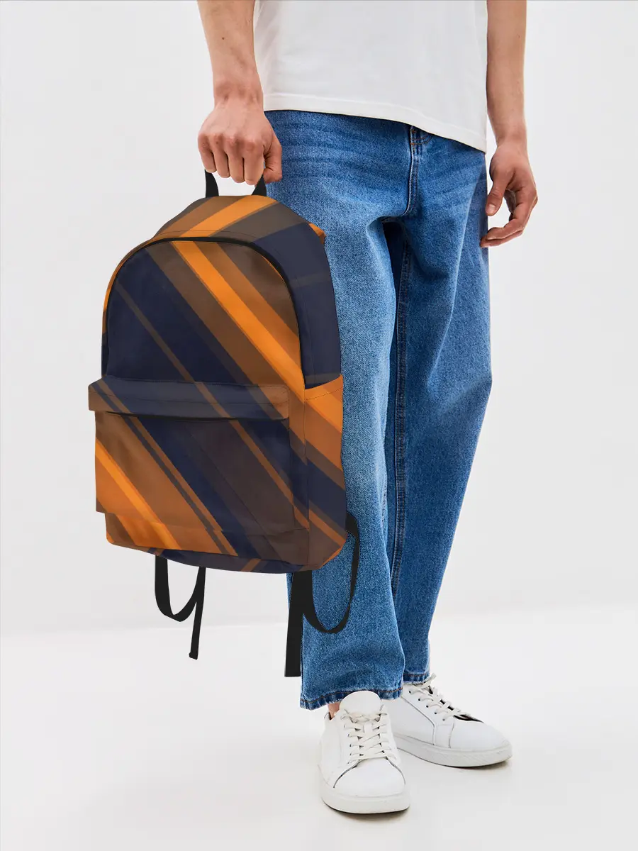 Рюкзак джинсовый / ORANGE Black