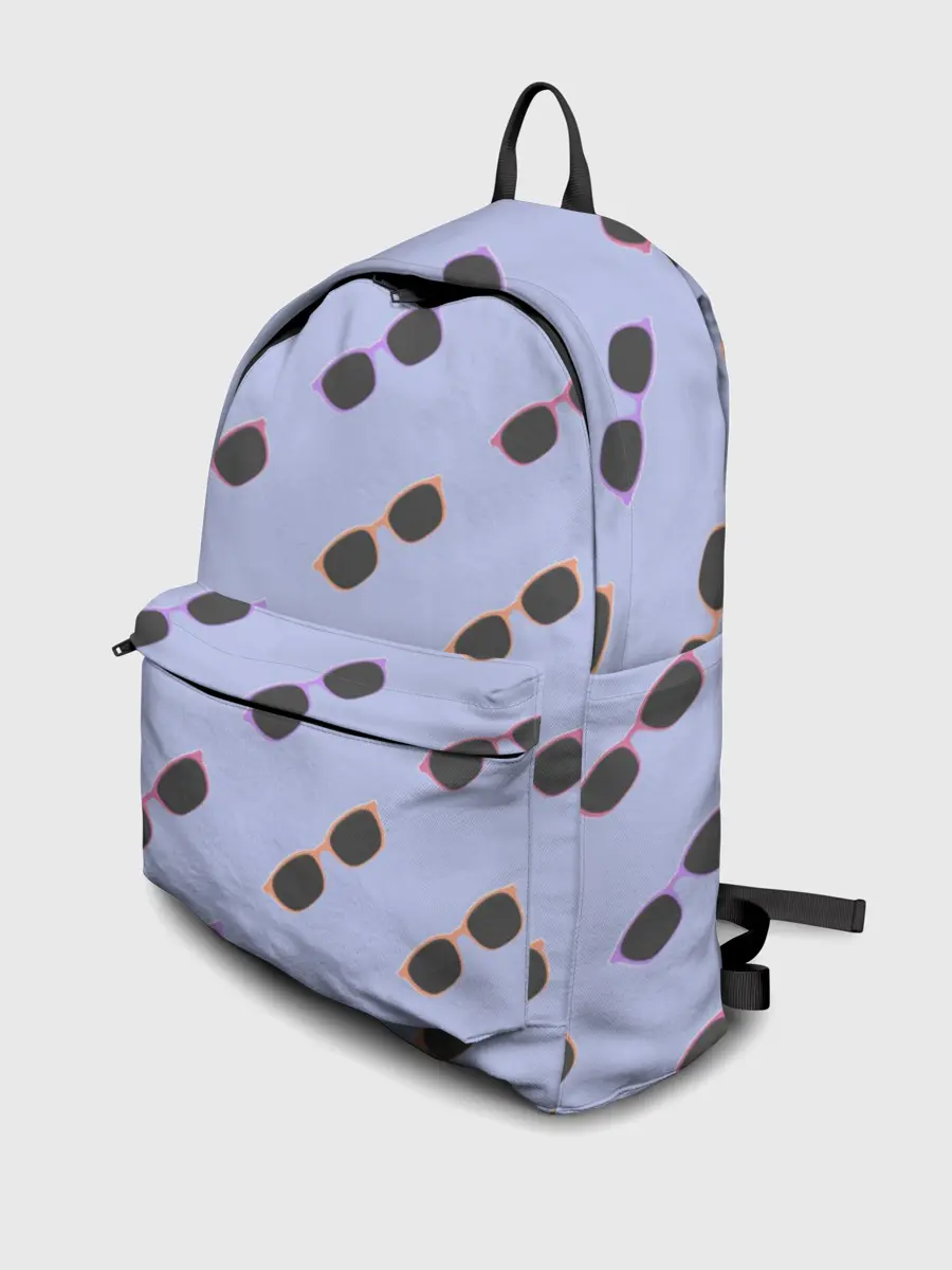 Рюкзак джинсовый / Разноцветные очки