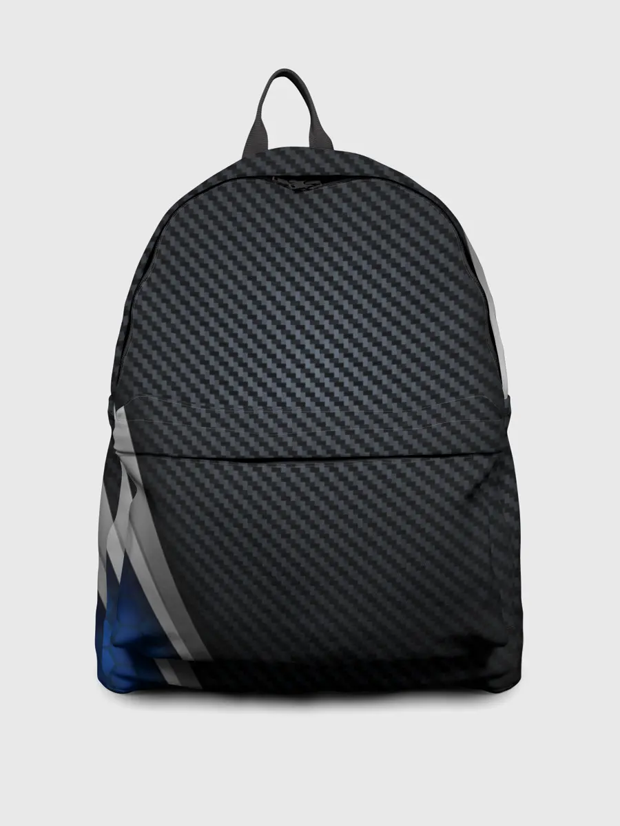 Рюкзак джинсовый / Хромированная 3D броня