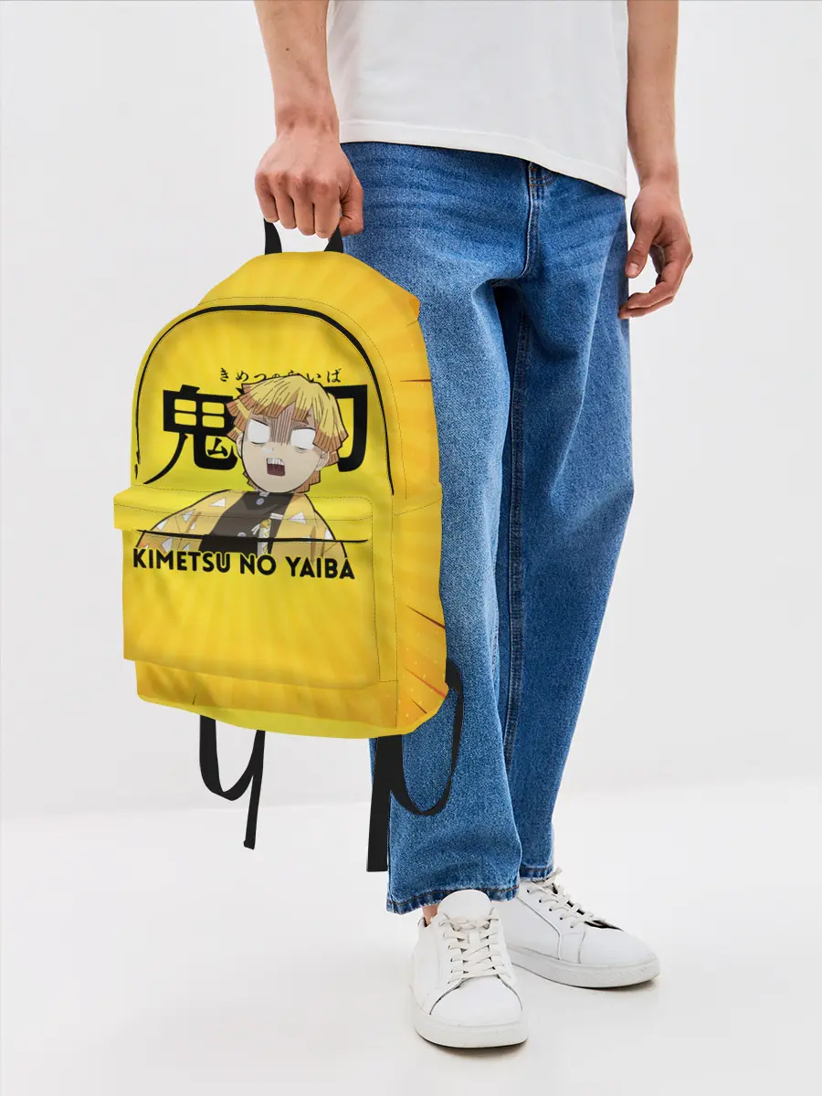 Рюкзак джинсовый / Зеницу Агацума Kimetsu no Yaiba