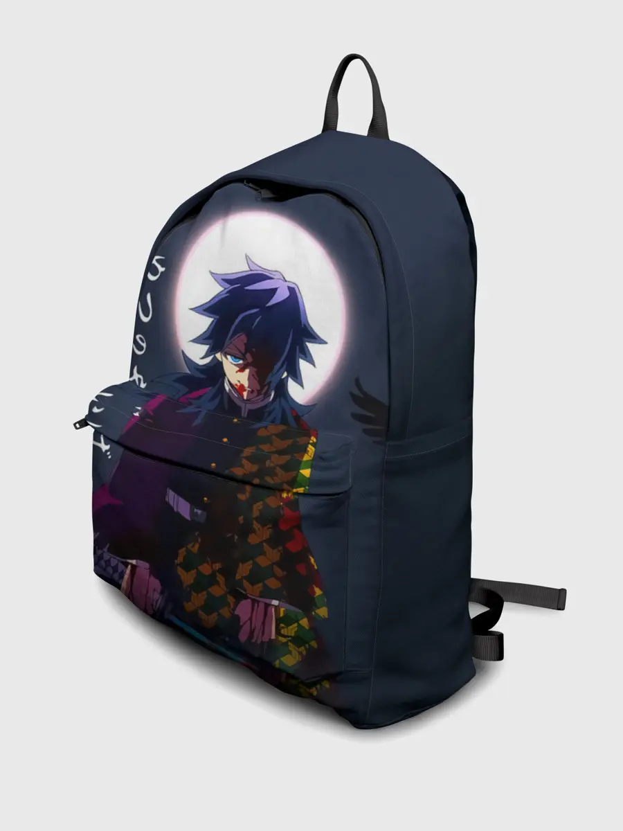 Рюкзак джинсовый / Гию Томиока Kimetsu no Yaiba