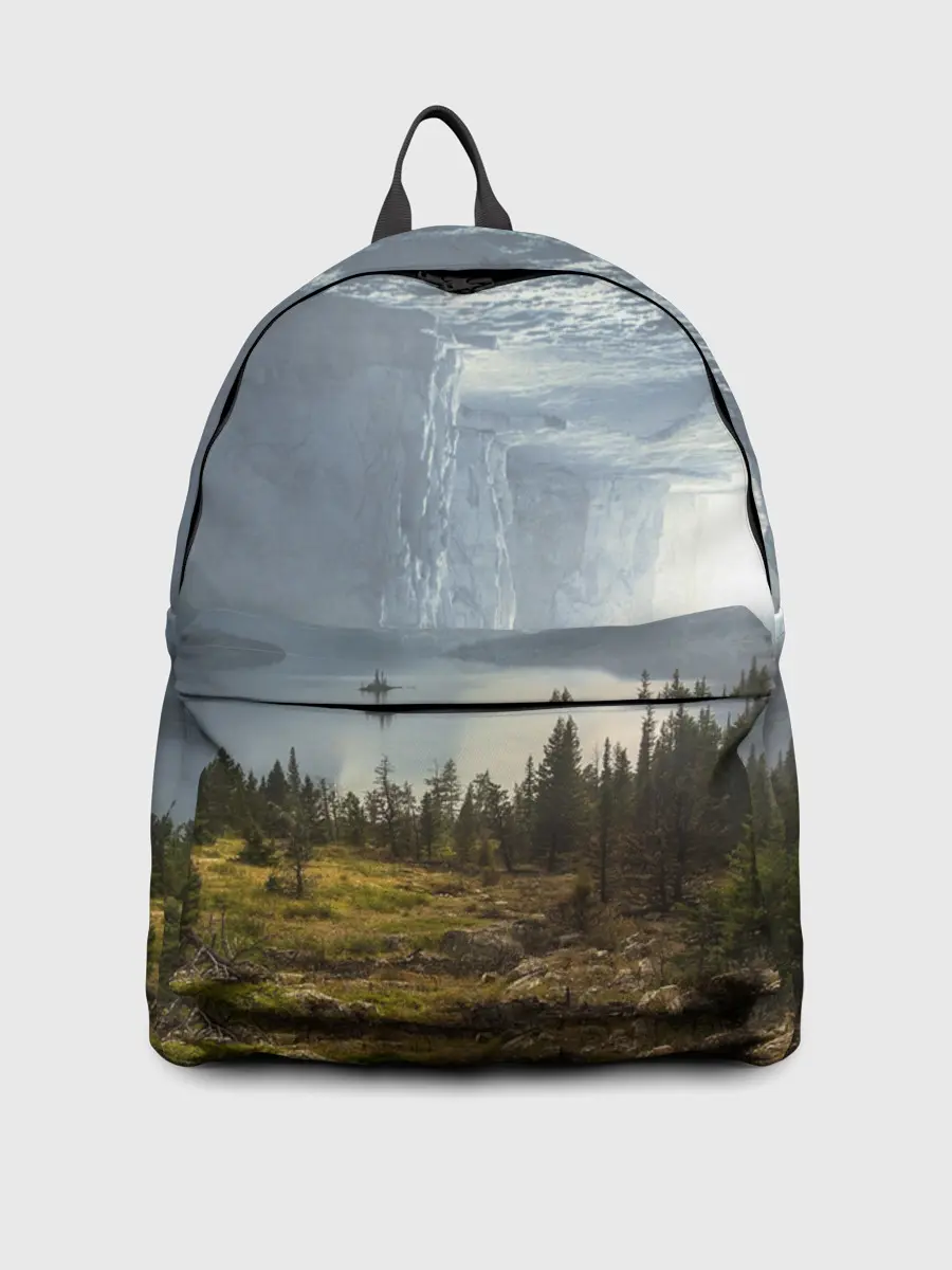 Рюкзак джинсовый / Фантастический пейзаж