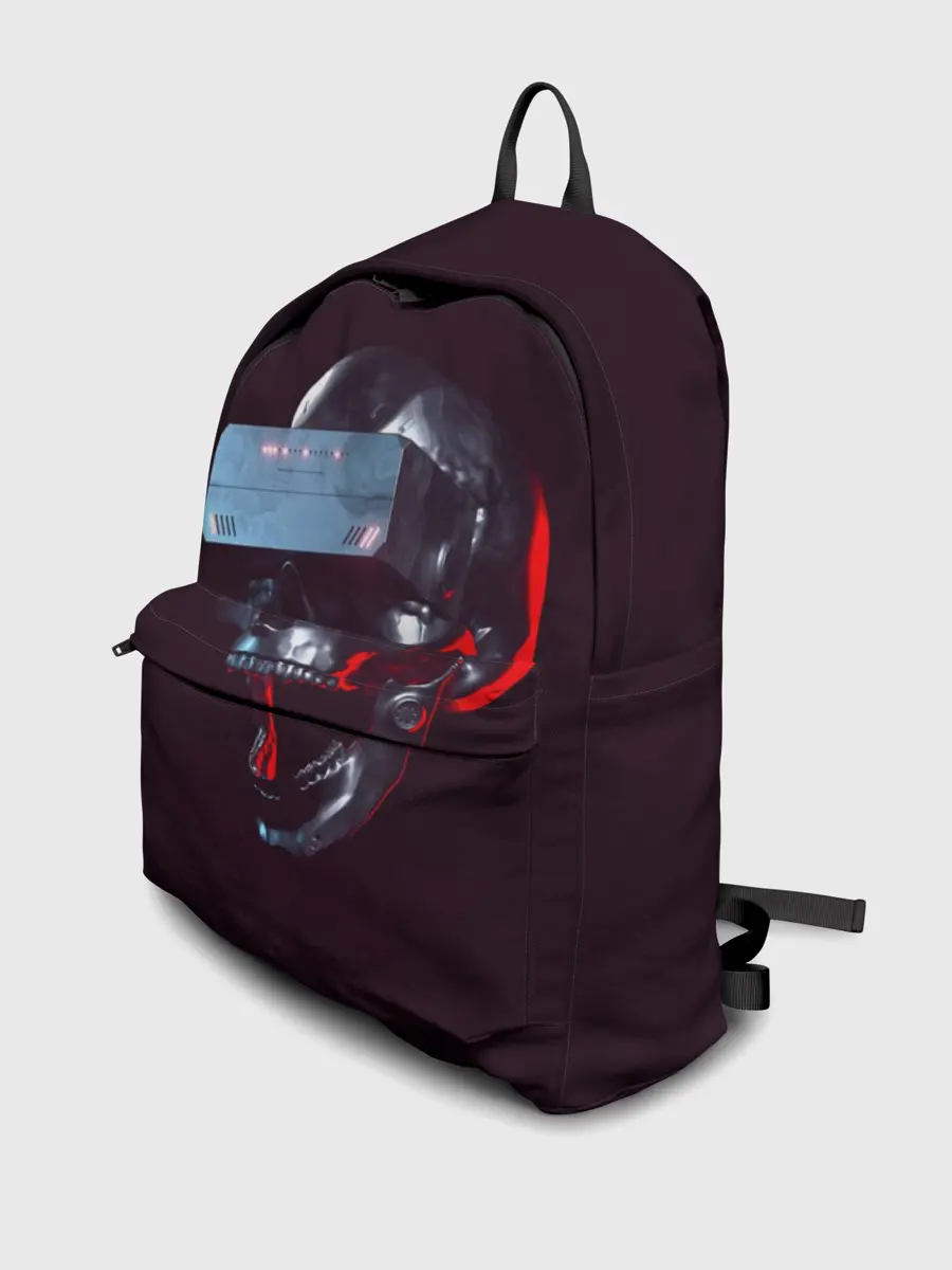 Рюкзак джинсовый / Череп с VR