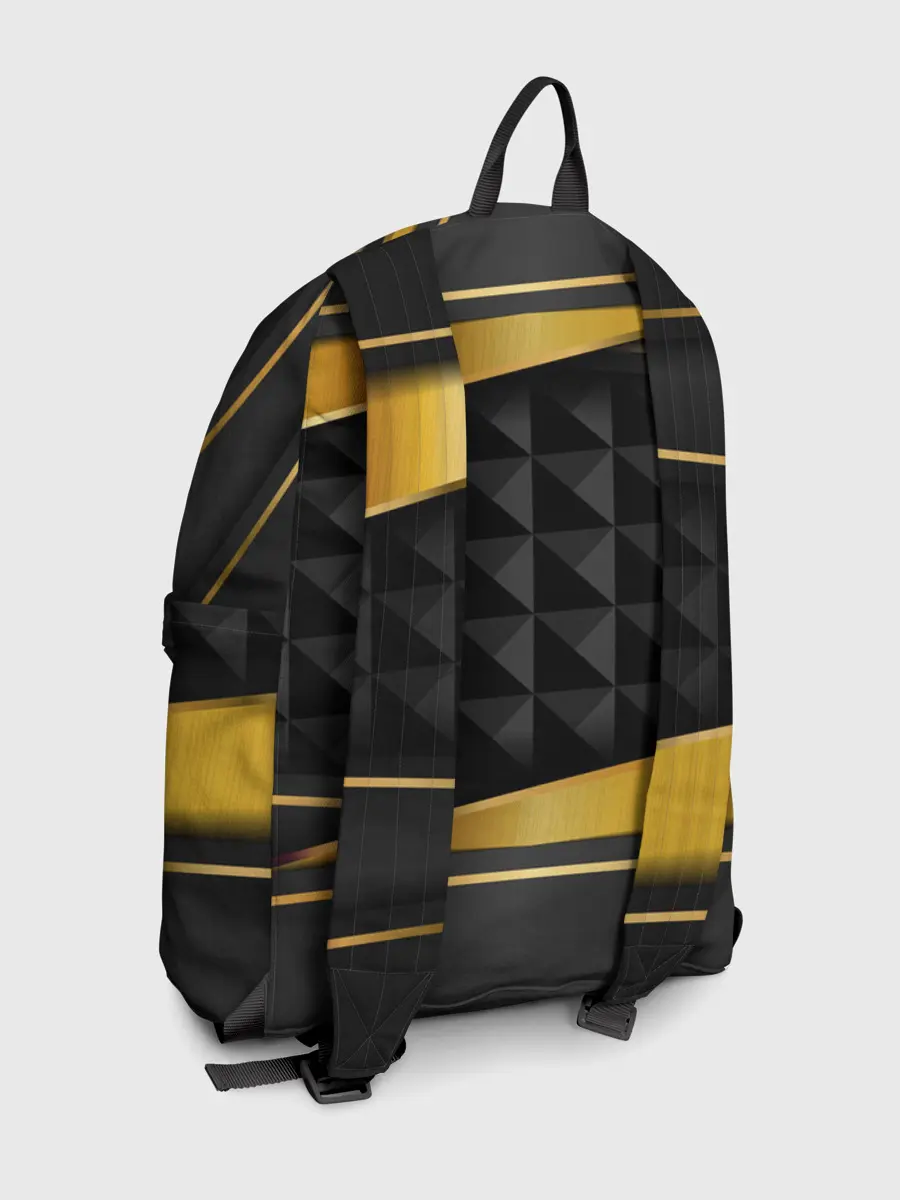 Рюкзак джинсовый / 3D luxury black gold Плиты 3Д