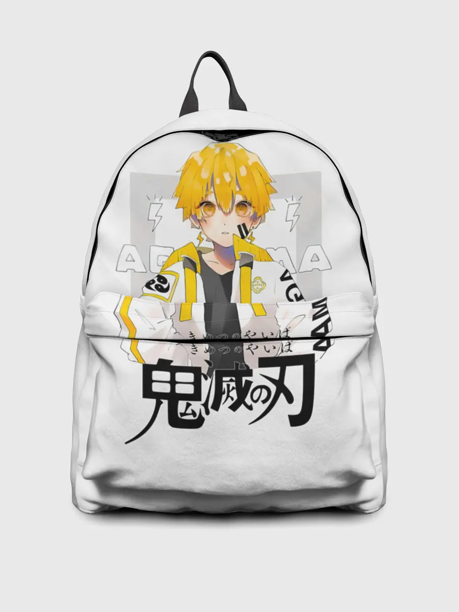 Рюкзак джинсовый / Зеницу Агацума Kimetsu no Yaiba