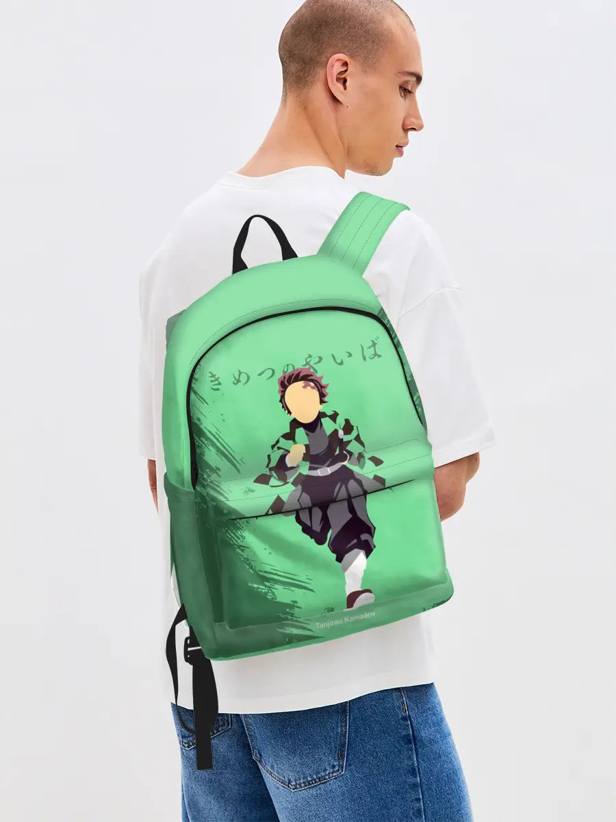 Рюкзак джинсовый / Танджиро Камадо Kimetsu no Yaiba