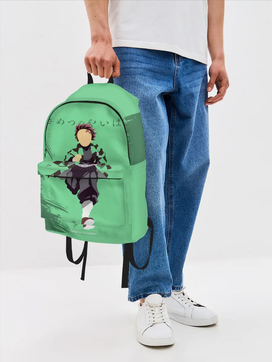 Рюкзак джинсовый / Танджиро Камадо Kimetsu no Yaiba