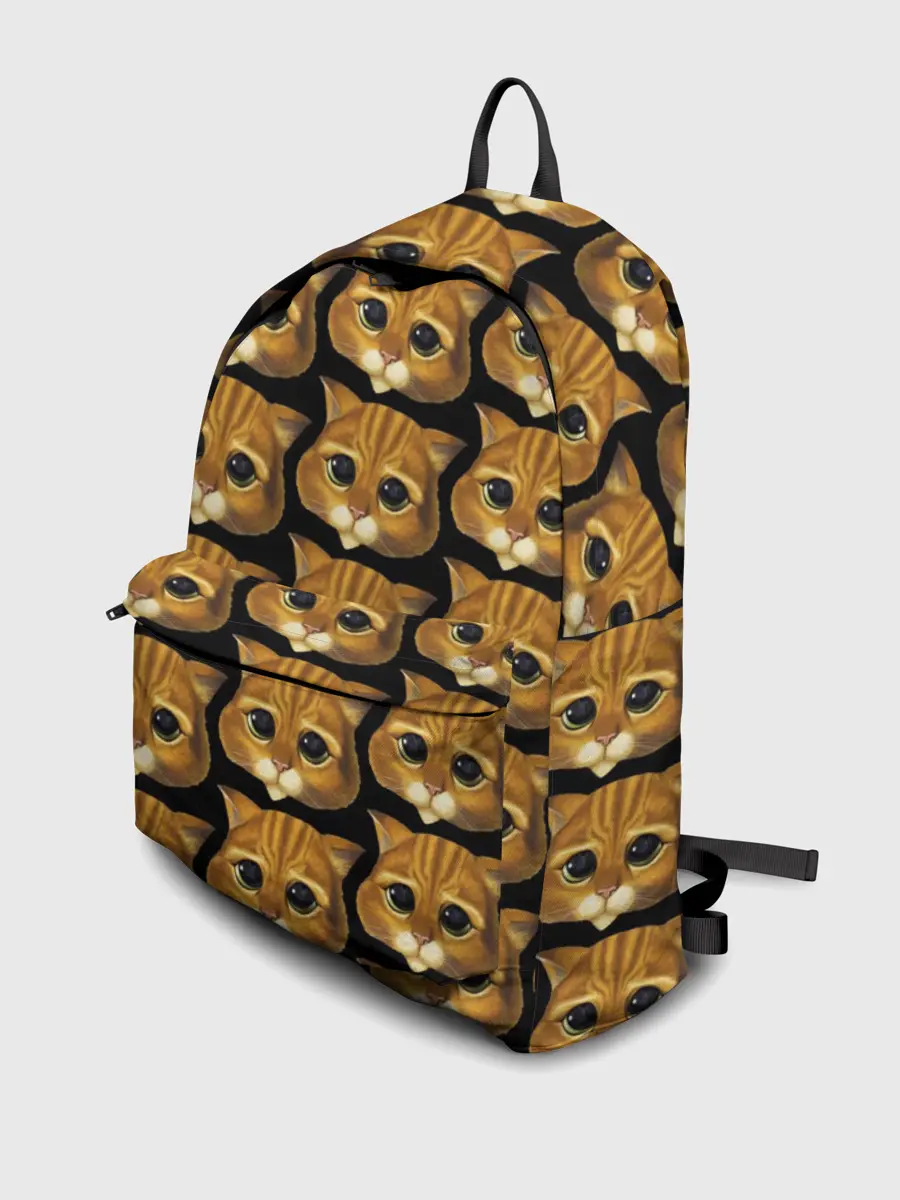 Рюкзак джинсовый / КОТ В САПОГАХ из ШРЕКА