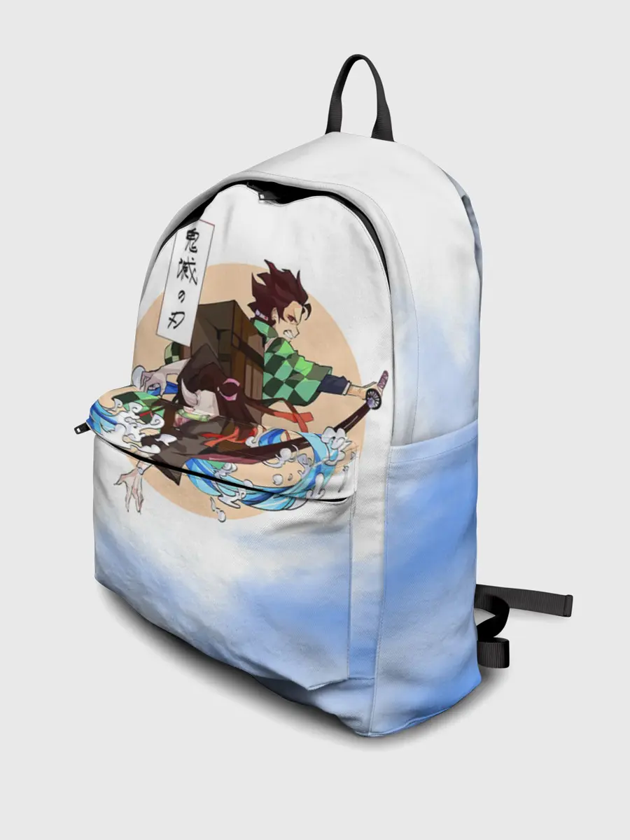 Рюкзак джинсовый / Танджиро и Незуко Камадо