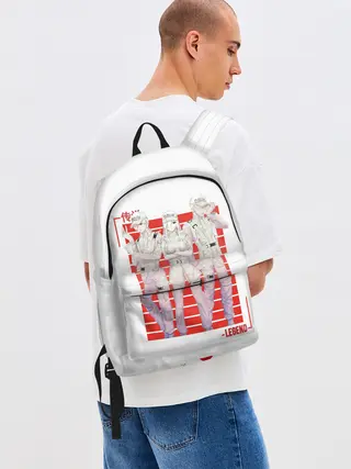 Рюкзак джинсовый / Команда клеток