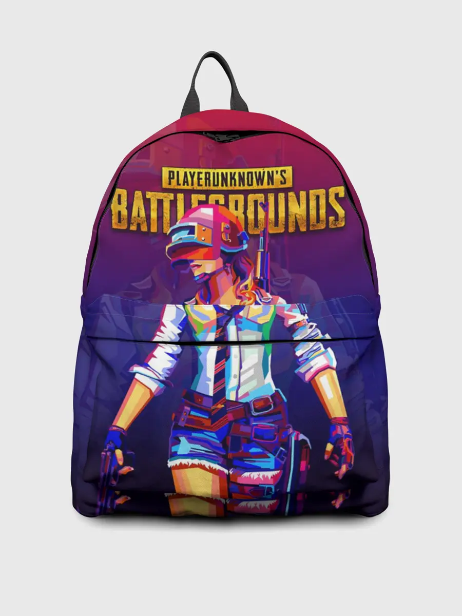 Рюкзак джинсовый / PUBG GIRL / ПАБГ ДЕВУШКА
