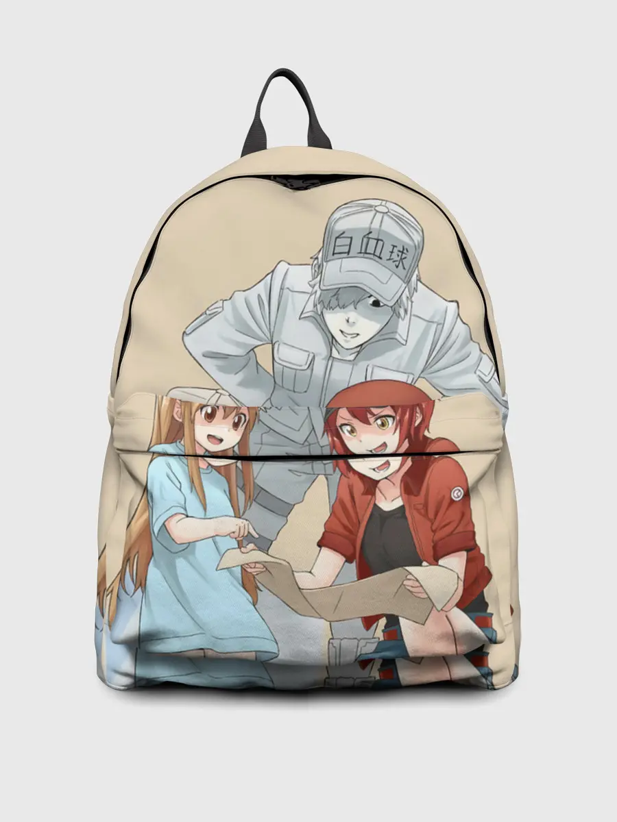 Рюкзак джинсовый / Клетки за работой