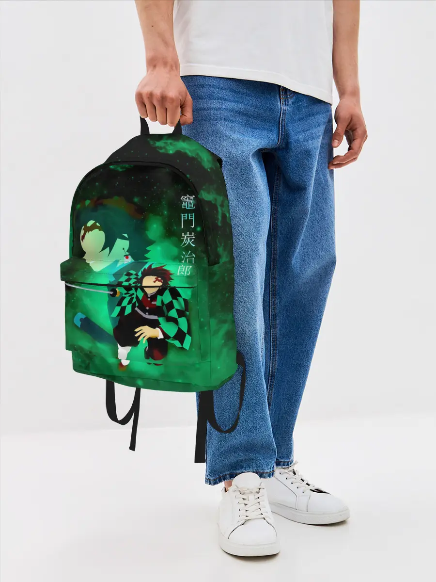 Рюкзак джинсовый / Танджиро Камадо Kimetsu no Yaiba
