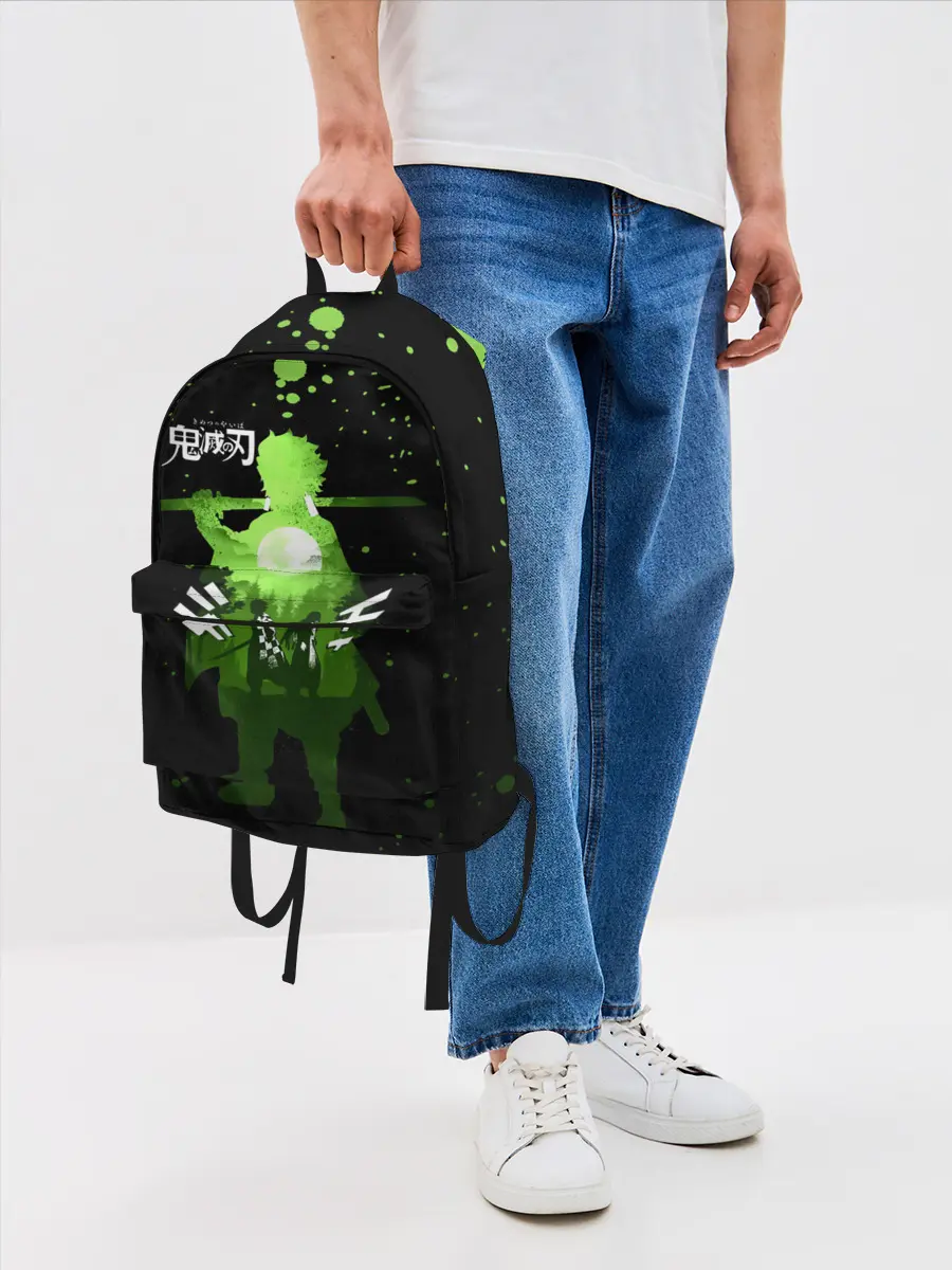 Рюкзак джинсовый / Танджиро и Незуко Kimetsu no Yaiba