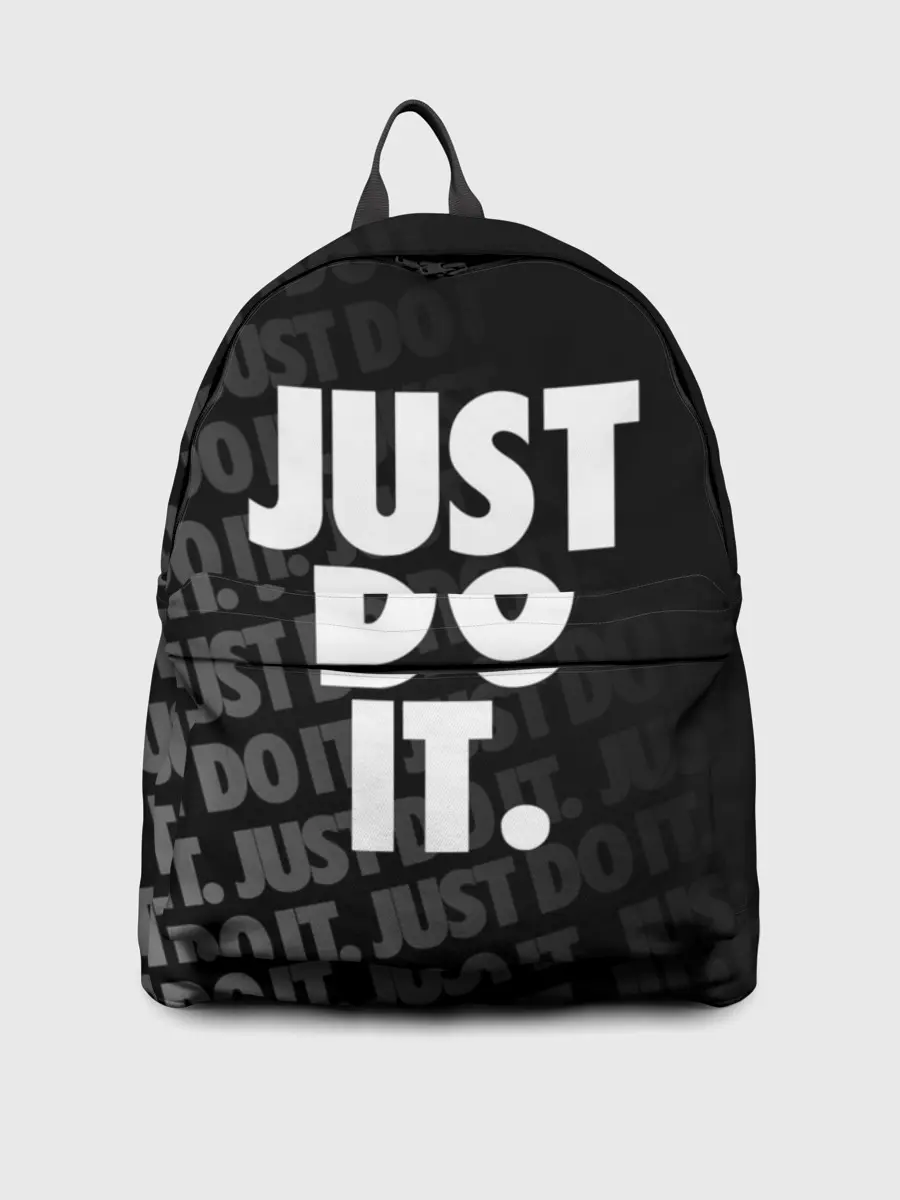 Рюкзак джинсовый / JUST DO IT / ПРОСТО СДЕЛАЙ ЭТО