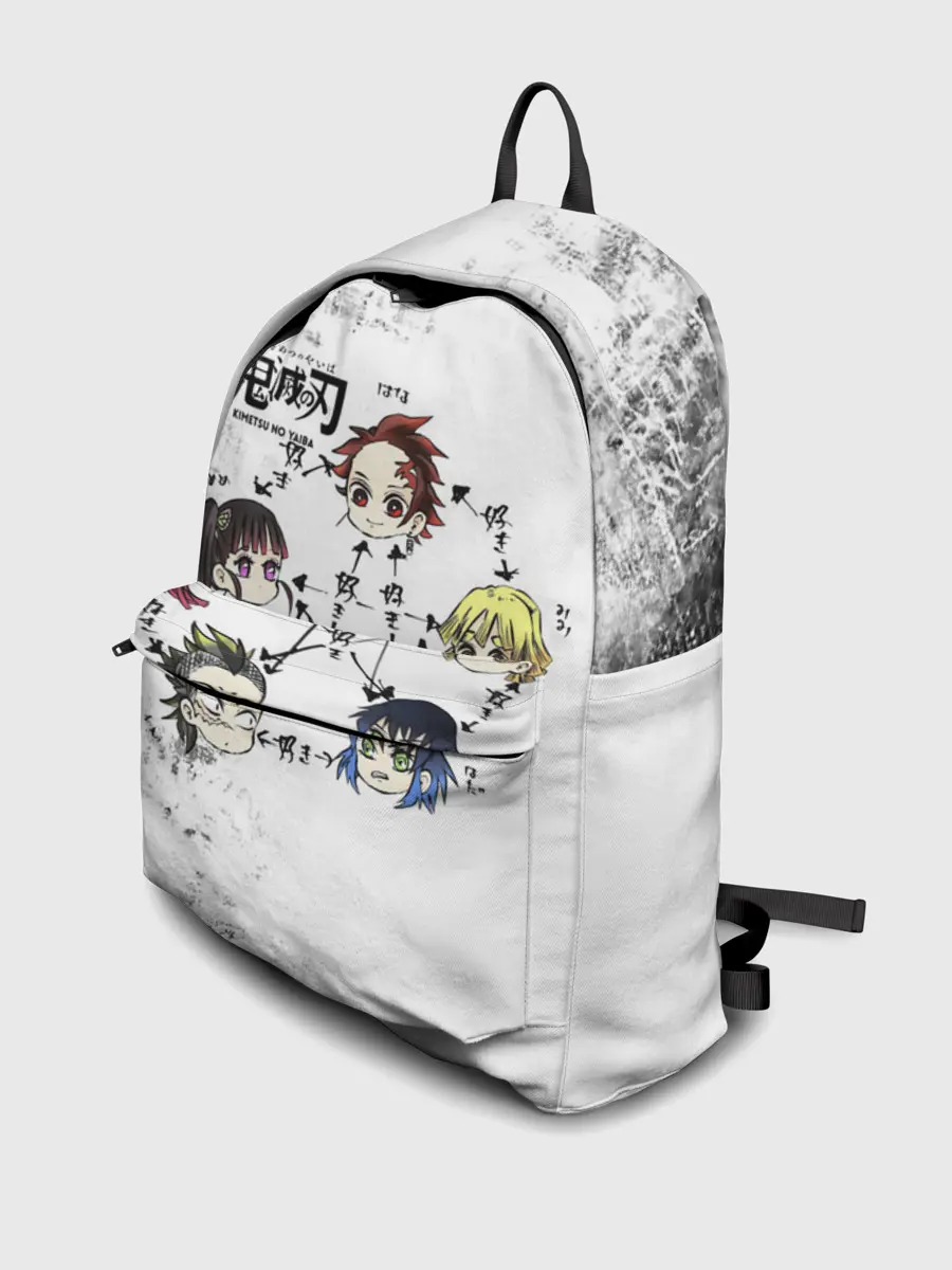 Рюкзак джинсовый / Клинок, рассекающий демонов ГЕРОИ