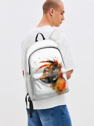 Рюкзак джинсовый / Орангутанг