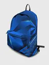 Рюкзак джинсовый / 3D абстрактные фигуры BLUE