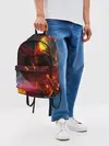 Рюкзак джинсовый / Path of Exile | Fire Demon