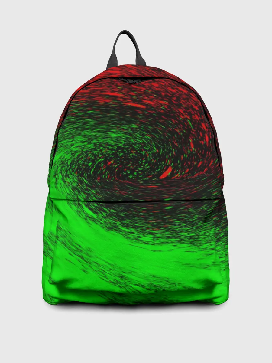 Рюкзак джинсовый / КРАСНАЯ И ЗЕЛЕНАЯ КРАСКА