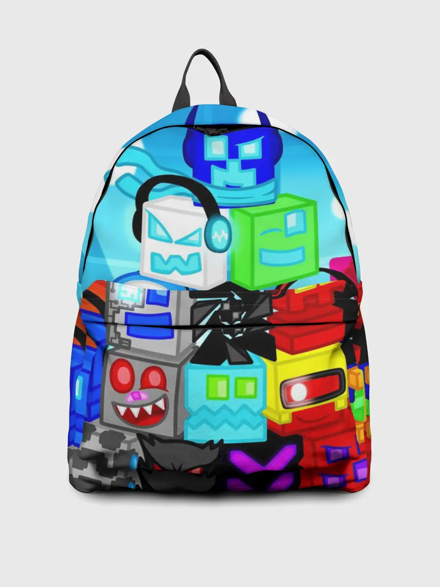 Рюкзак джинсовый / GEOMETRY DASH / ГЕОМЕТРИ ДАШ