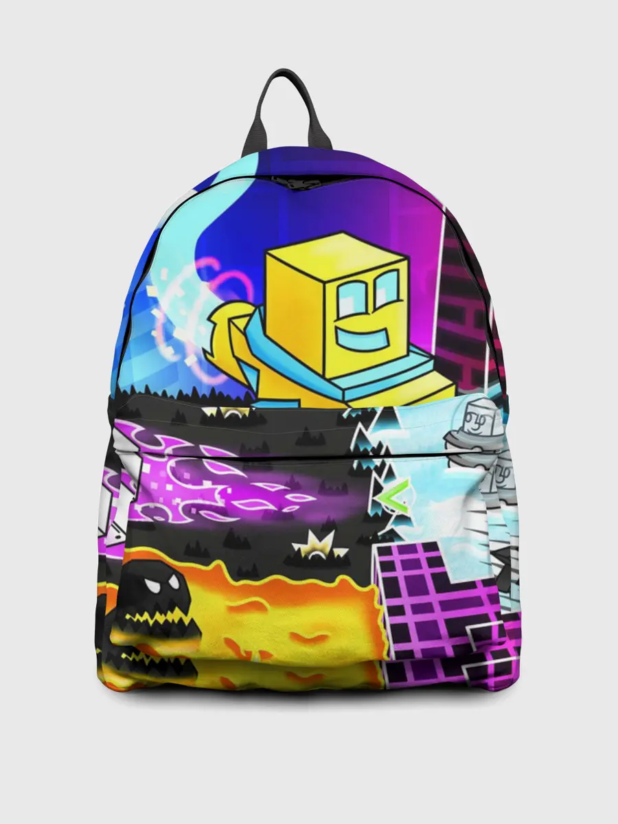 Рюкзак джинсовый / GEOMETRY DASH / ГЕОМЕТРИ ДАШ