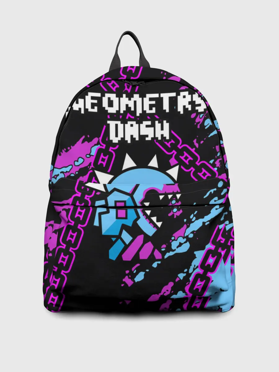 Рюкзак джинсовый / Geometry Dash