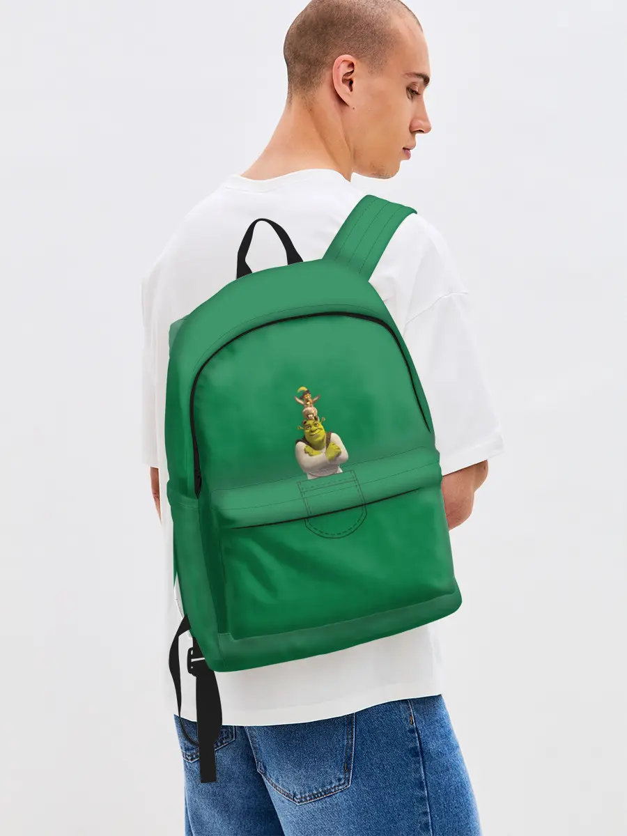 Рюкзак джинсовый / Шрек. Трио в кармане