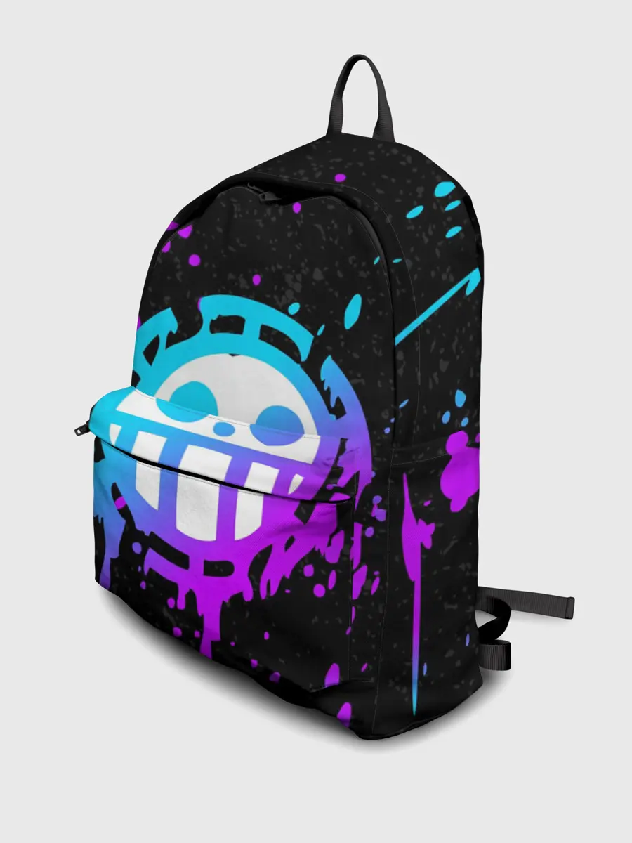 Рюкзак джинсовый / ONE PIECE / ВАН ПИС / НЕОН