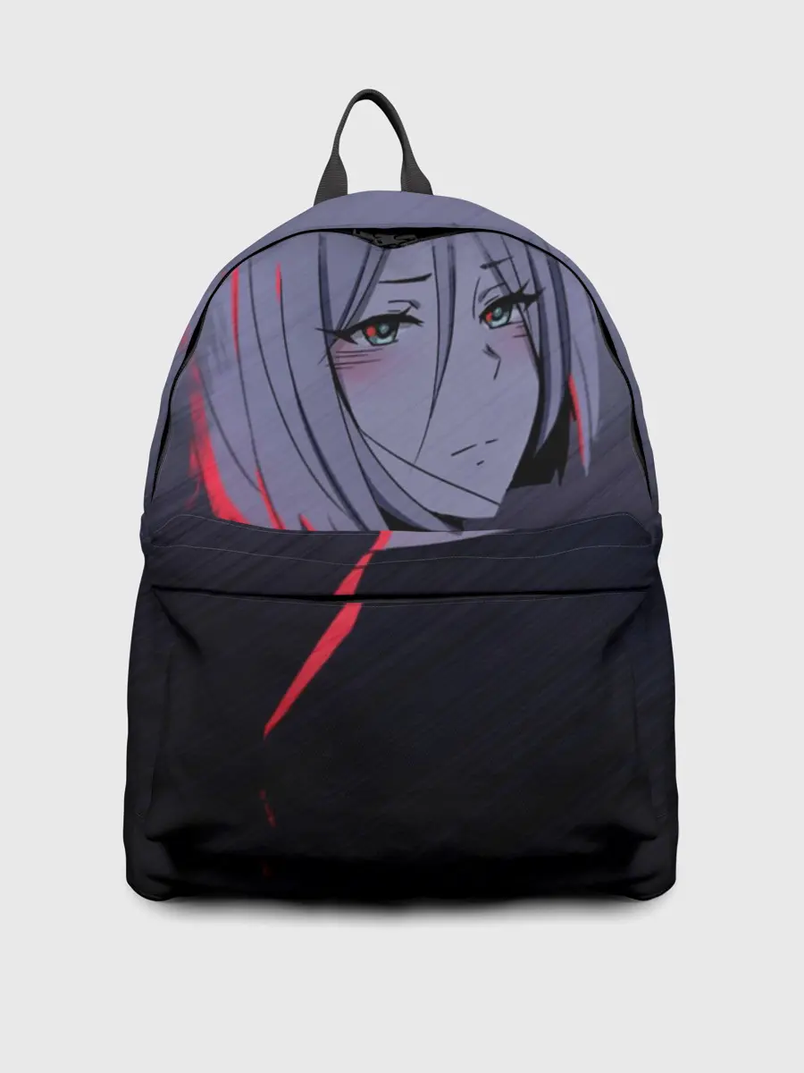 Рюкзак джинсовый / Аниме. Грустная