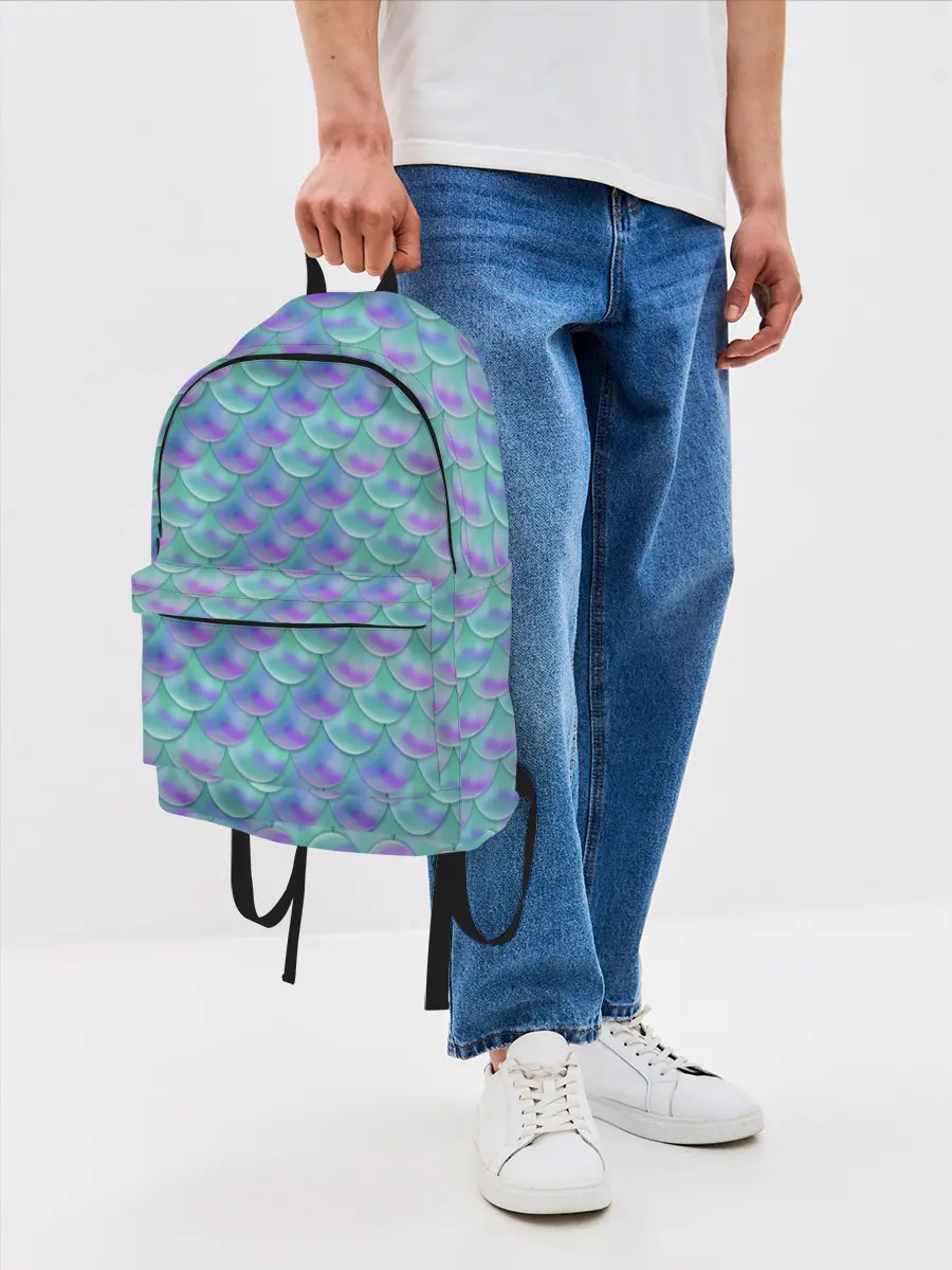 Рюкзак джинсовый / РУСАЛКА | ЧЕШУЯ