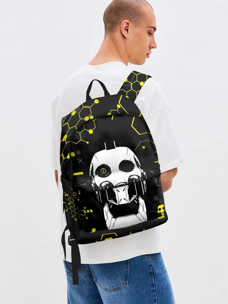 Рюкзак джинсовый / ЛЮБОВЬ СМЕРТЬ И РОБОТЫ / РОБОТ