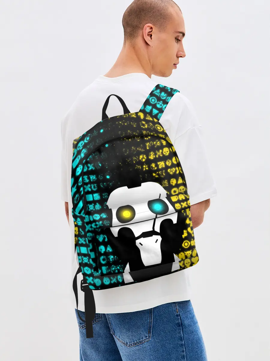 Рюкзак джинсовый / ЛЮБОВЬ СМЕРТЬ И РОБОТЫ