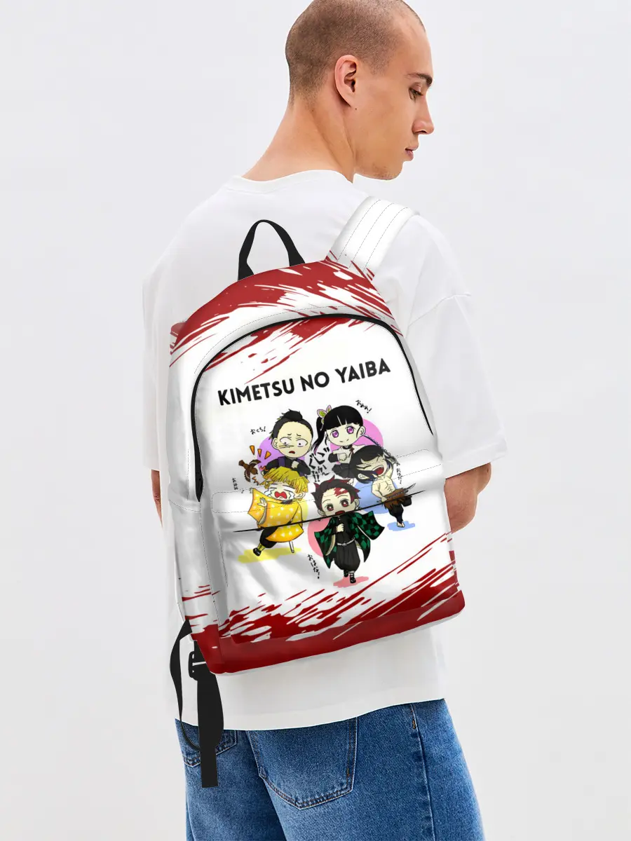 Рюкзак джинсовый / Пять героев Kimetsu no Yaiba