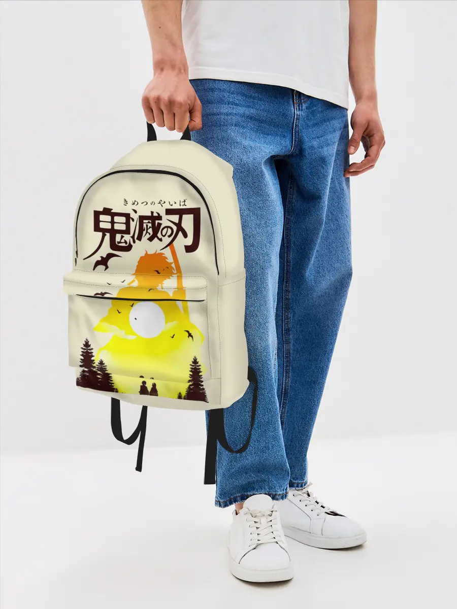 Рюкзак джинсовый / Танджиро и Незуко Камадо | Kimetsu no Yaiba