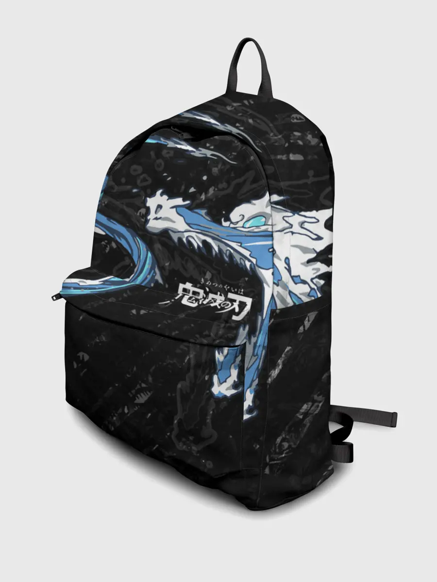 Рюкзак джинсовый / Дыхание воды / Demon slayer