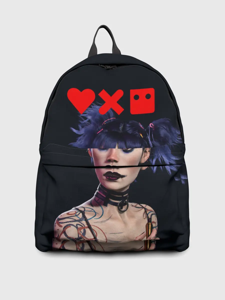 Рюкзак джинсовый / Love, Death and Robots | Lora