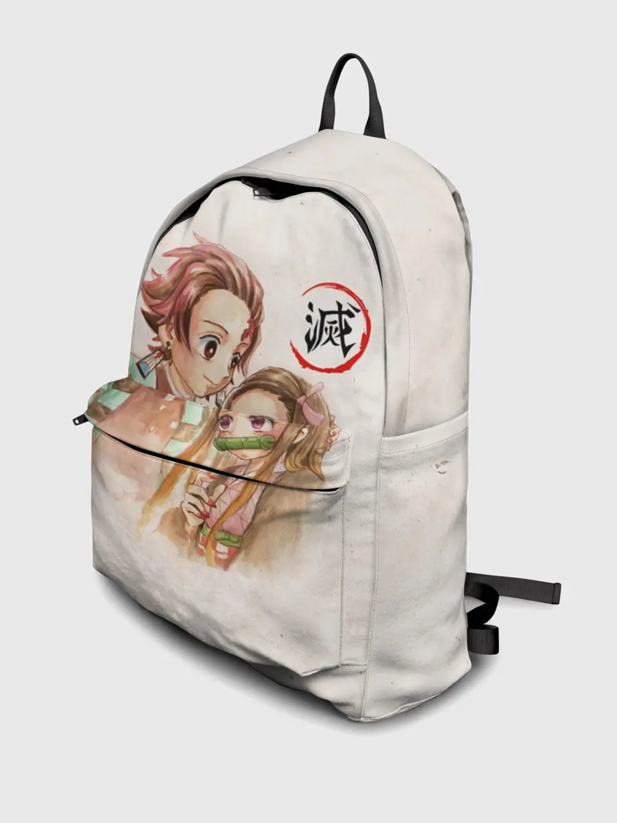 Рюкзак джинсовый / Танджиро и Незуко Kimetsu no Yaiba