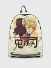 Рюкзак джинсовый / Незуко и Зеницу Kimetsu no Yai