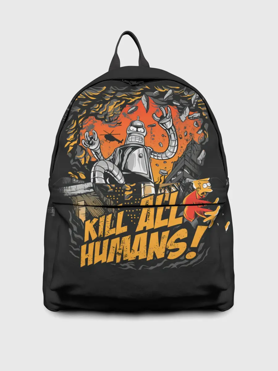 Рюкзак джинсовый / Кайдзю Бендер