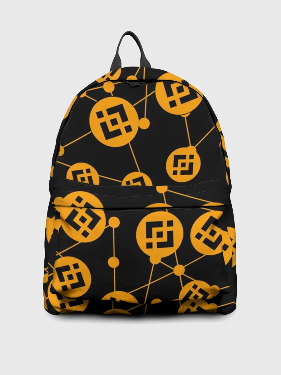 Рюкзак джинсовый / BINANCE / БИНАНС / УЗОР