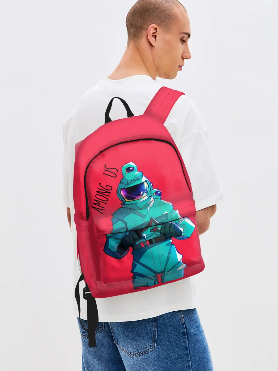 Рюкзак джинсовый / Among Us | Астронавт