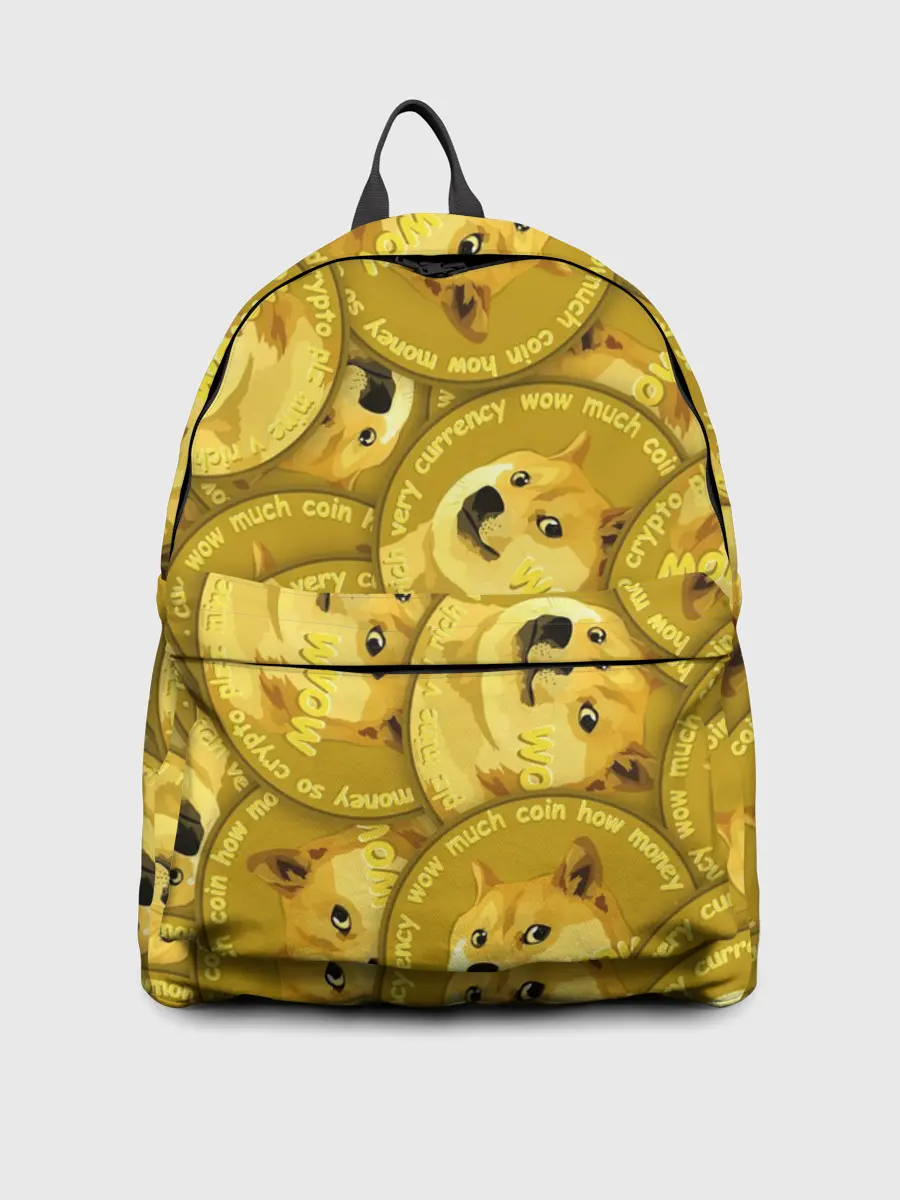 Рюкзак джинсовый / DOGECOIN / DOGE / ДОГИКОИН