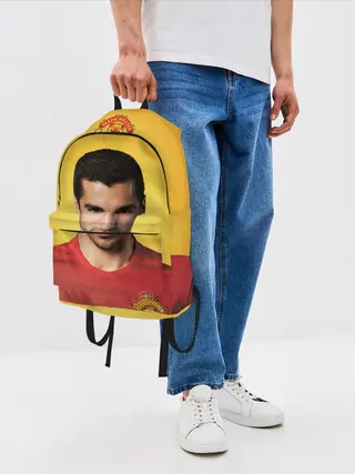 Рюкзак джинсовый / Генрих Мхитарян