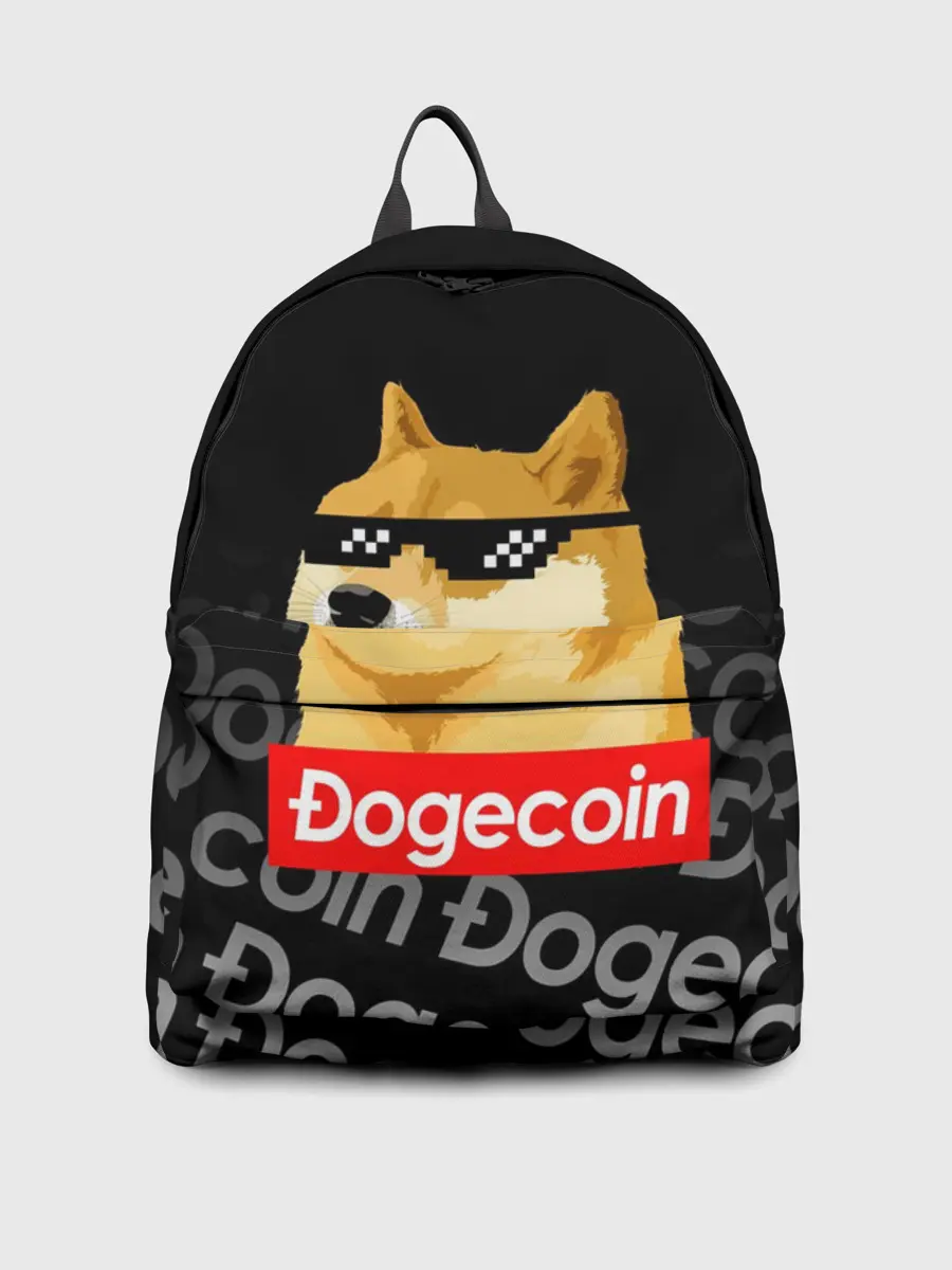 Рюкзак джинсовый / DOGECOIN / DOGE / ДОГИКОИН