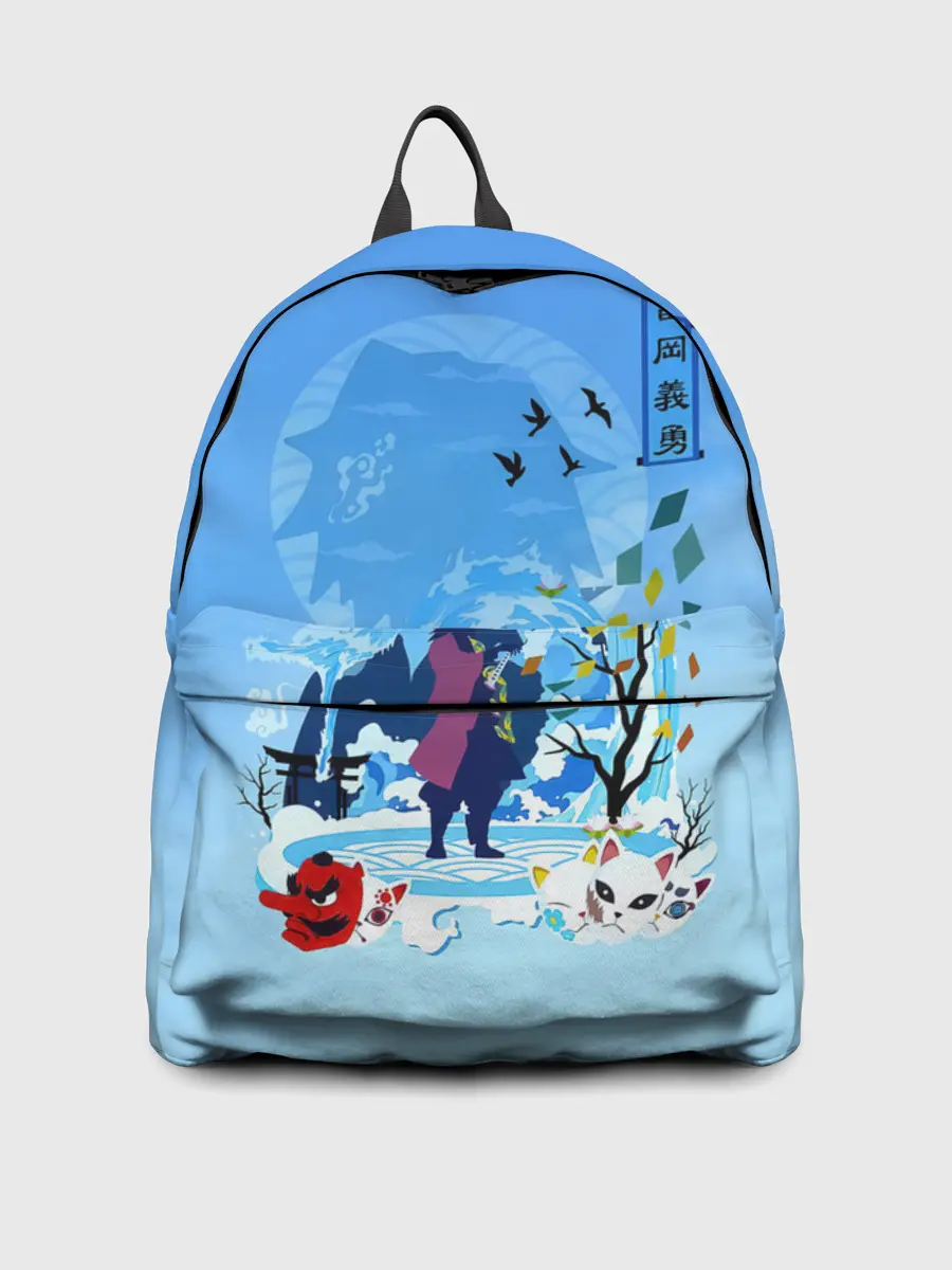 Рюкзак джинсовый / Гию Томиока Kimetsu no Yaiba